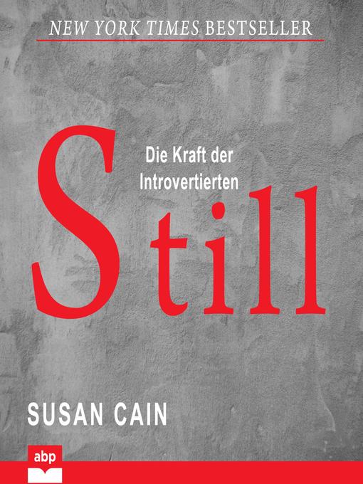 Title details for Still by Susan Cain - Wait list